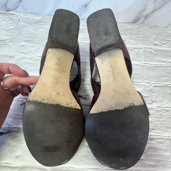 Vision Comfort Burgundy Fisherman Heeled Sandals - Picture 11 of 15